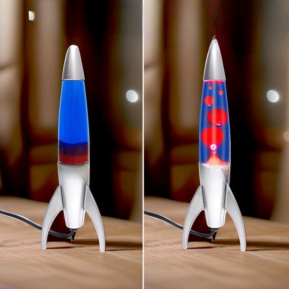 Original Magma Lamp with Blue Liquid and Red Wax, 14.5 Inch Motion Lamp Cool Night Light Home Bedroom Office Decoration for Adults$$