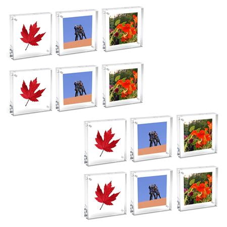 Original Magnet Frame, 2x2", Clear 12-Pack
