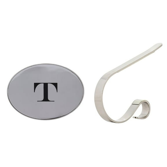 Original MantleClip Monogram Clip On Stocking Holder Nickel