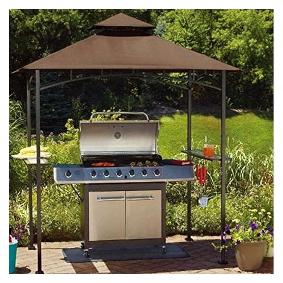 Original Manufacturer Replacement Canopy For 8X5 Grill Gazebo (5X8 Ft) L-GZ238PST-11F Sold at US