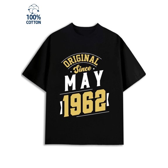 Greenink Original May 1962 mens retro 180G 100% Cotton black gym cat Funny Unisex Shirt Cotton tshirts Vintage Unisex Shirt Graphic tshirts Fashion Unisex Shirt Graphic tshirts