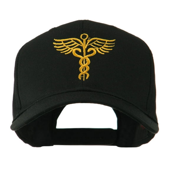 Original Medical Caduceus Outline Embroidered Cap - Black OSFM