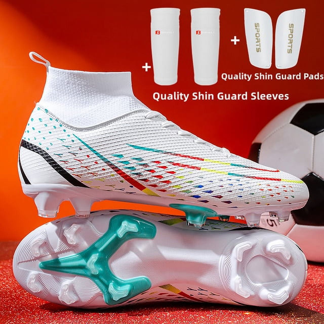 Original Men Soccer Shoes AG/TF Youth Football Boots Comfortable Athletic Training Cleat Unisex