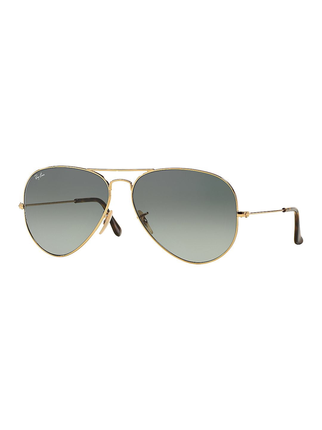 Ray-Ban, Unisex RB3025 Classic Aviator Sunglasses, 58mm, Gold