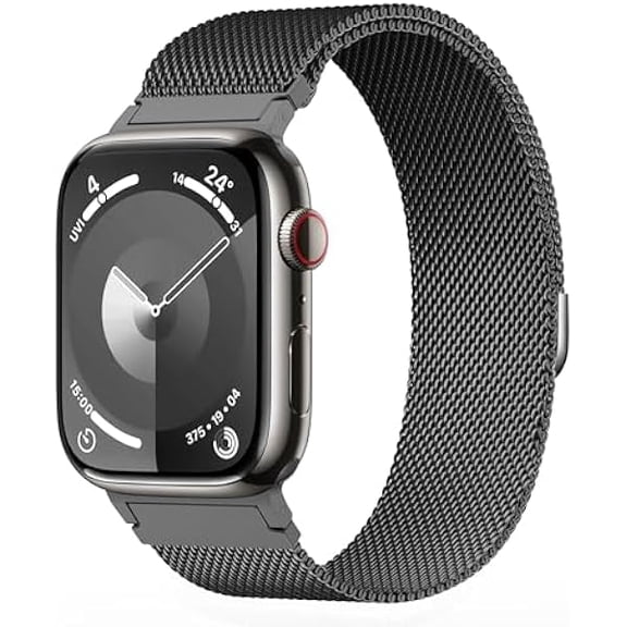 Original Metal Milanese Loop Compatible with Apple Watch Band 38mm 40mm 41mm 42mm 44mm 45mm 49mm for Women Men, Magnetic Stainless Steel for iWatch Se Ultra Series 11 10 9 8 7 6 5 4 3 2 1
