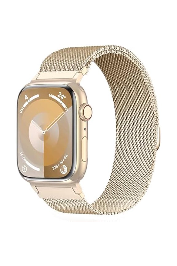 Original Metal Milanese Loop Compatible with Apple Watch Band 38mm 40mm 41mm 42mm 44mm 45mm 49mm for Women Men, Magnetic Stainless Steel for iWatch Se Ultra Series 11 10 9 8 7 6 5 4 3 2 1