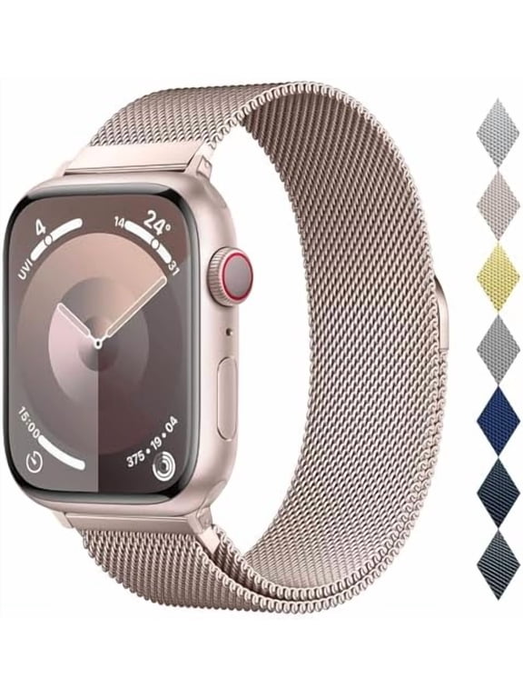 Original Milanese Loop Band for Apple Watch Men Women, Stainless Steel Mesh Magnetic Strap Fits 42/44/45/46/49mm iWatch Ultra4 Ultra3 Ultra2 Ultra1 SE Series12 11 10 9 8 7 6 5