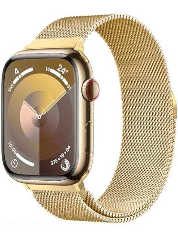 Original Milanese Loop Band for Apple Watch Men Women, Stainless Steel Mesh Strap with Magnetic Clasp 42/44/45/46/49mm iWatch Series12 11 10 9 8 7 SE Ultra4 3 2 1