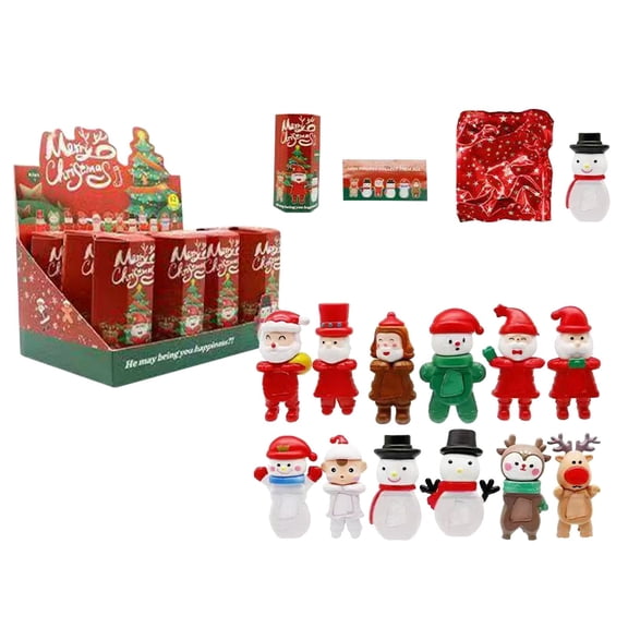 Mini Doll Santa Snowmen Sealed Random Blind 1 PC Reusable Tape for Mobile Phone Laptop Desk Bookshelf Pencil Holder Decor