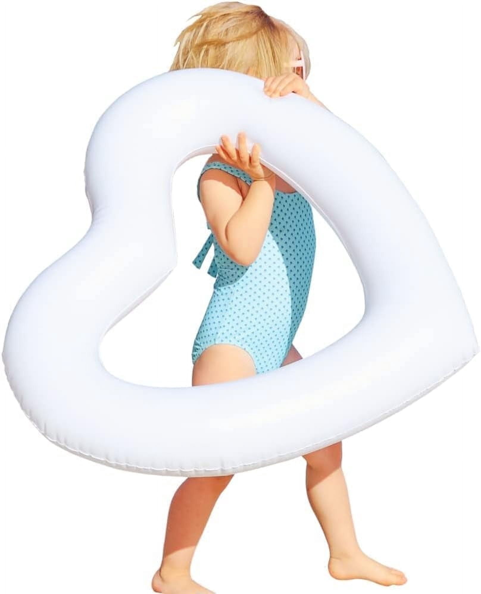 The Original Mini Heart Shaped Pool Float by LOTELI - White Mommy and ...