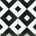 thumbnail image 1 of Original Mission Tile F882100-01 Checkered Cement Tiles, Black 01 - Box of 12, 1 of 1