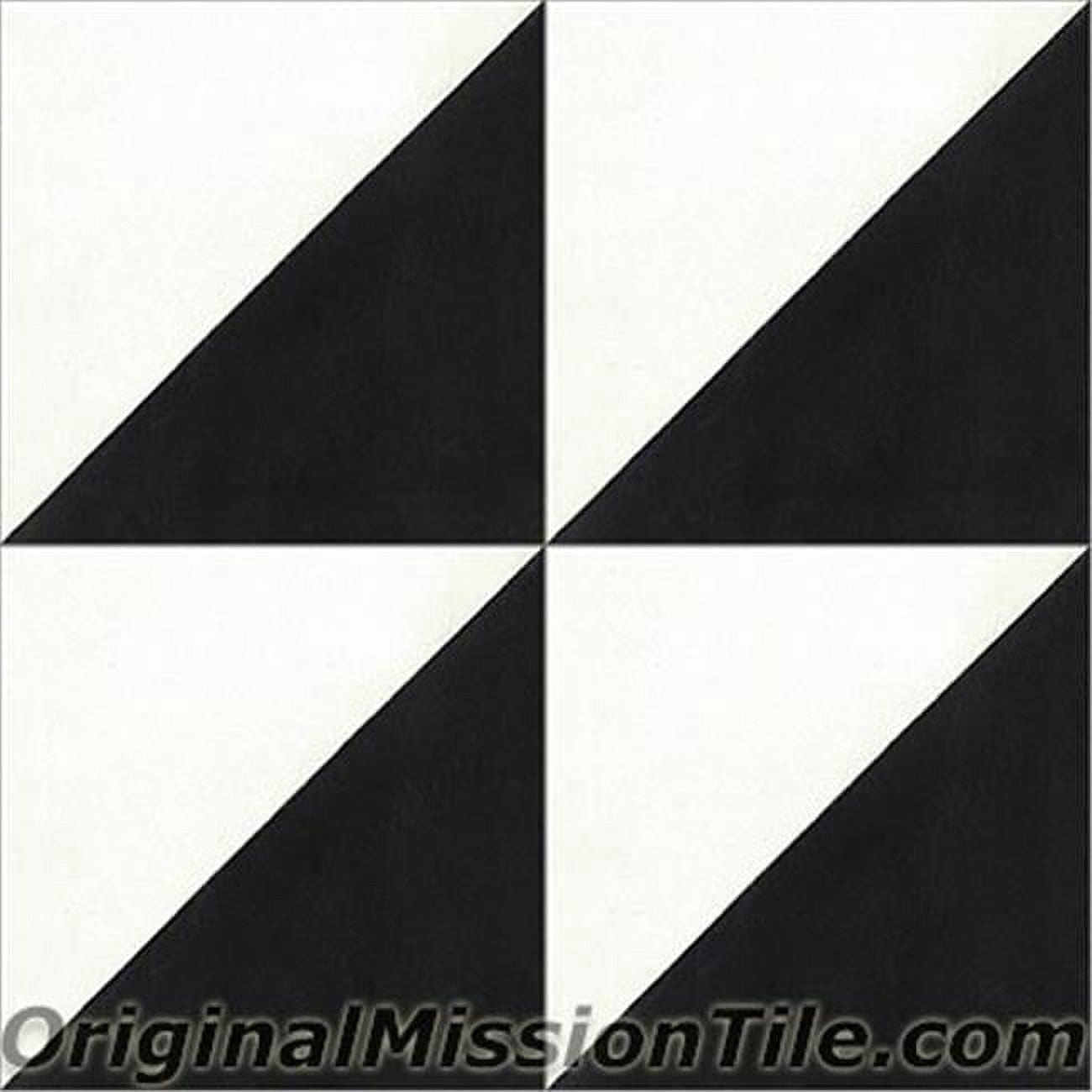 Original Mission Tile F882118-01A Diagonal 01 Cement Tiles, Black ...