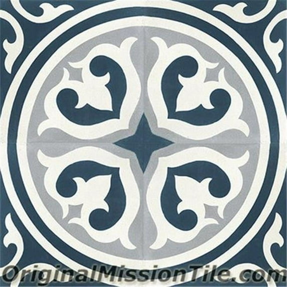 Original Mission Tile F88362-05 Santa Maria 05 Cement Tiles, Multi Color - Box of 12