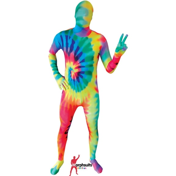 Classic Tye Dye Morphsuit Adult's Costume X-Large