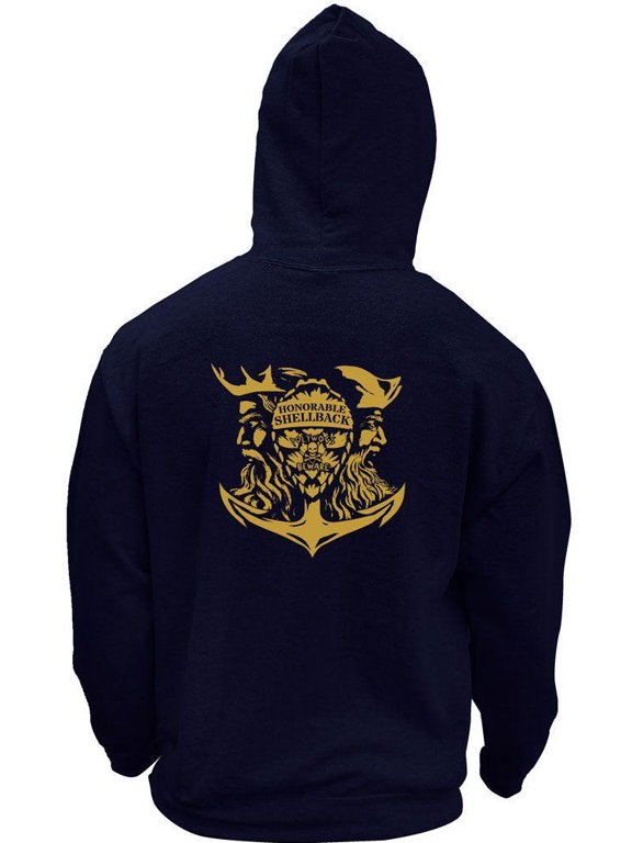 Original Navy Honorable Shellback USN Veteran Pullover Hoodie Sweatshirt