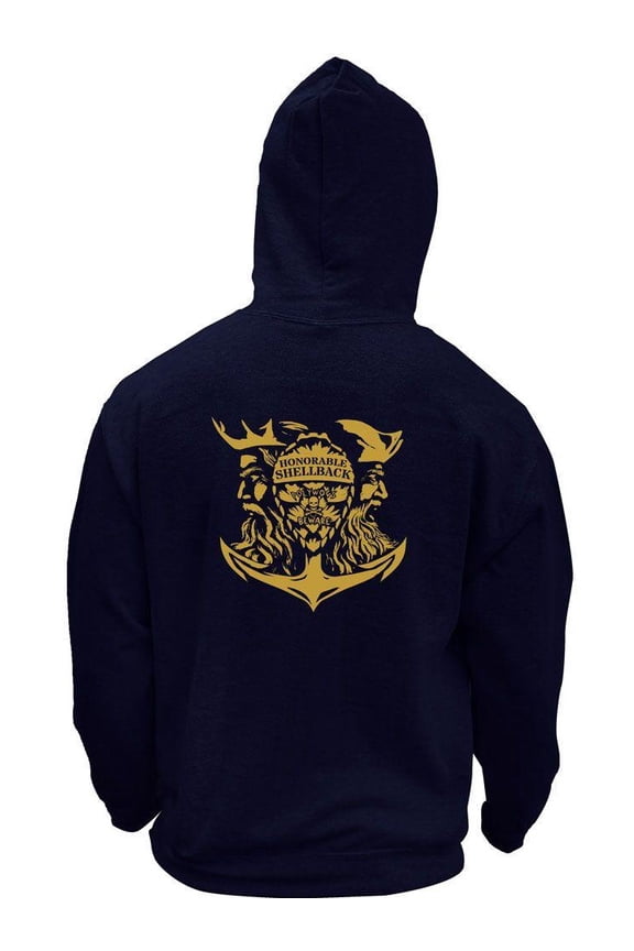 Original Navy Honorable Shellback USN Veteran Pullover Hoodie Sweatshirt