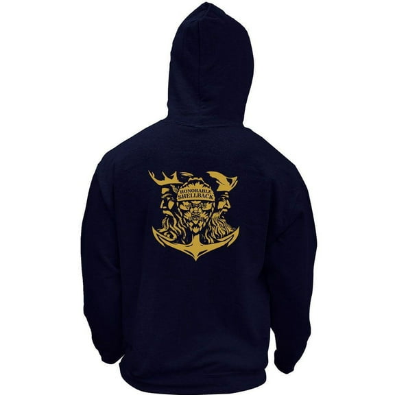 Original Navy Honorable Shellback USN Veteran Pullover Hoodie Sweatshirt