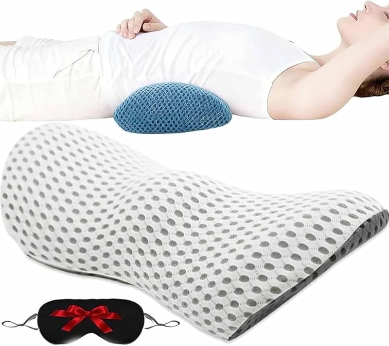 Original Neocushion Lumbar Support Pillow, 2026 New Lumbar Support Pillow, Memory Foam Lumbars Pillows for Back Pain and Sleep Discomfort, Durable, Breathable and Stylish (White)
