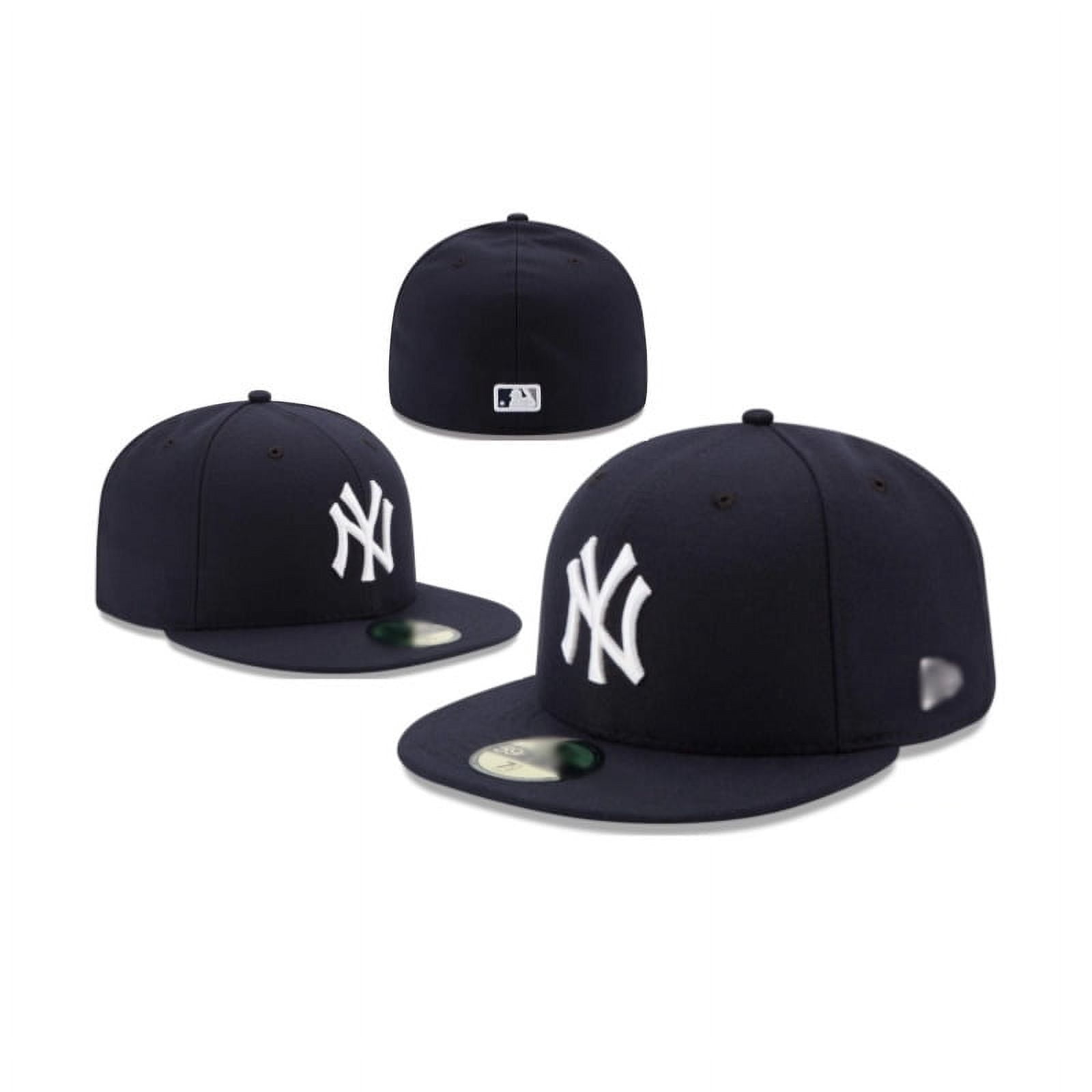 Original New Caps Mens NY Brim Baseball 59 Fifty Fitted Cap 6-Panel Closed Gorras Snapback Fitted Baseball Cap