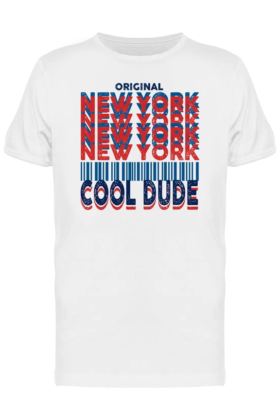 Original New York Cool Dude Tee Men's - Men T-Shirt, Large