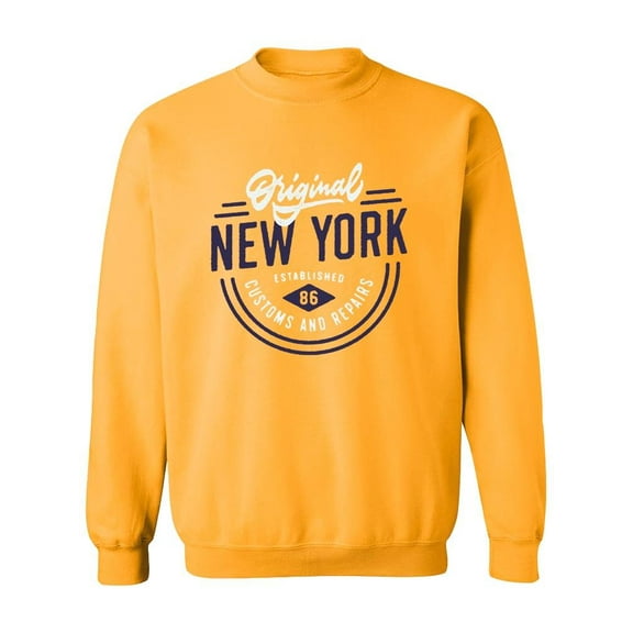 Original New York Design Sweatshirt Men -Image by Shutterstock, Male Medium