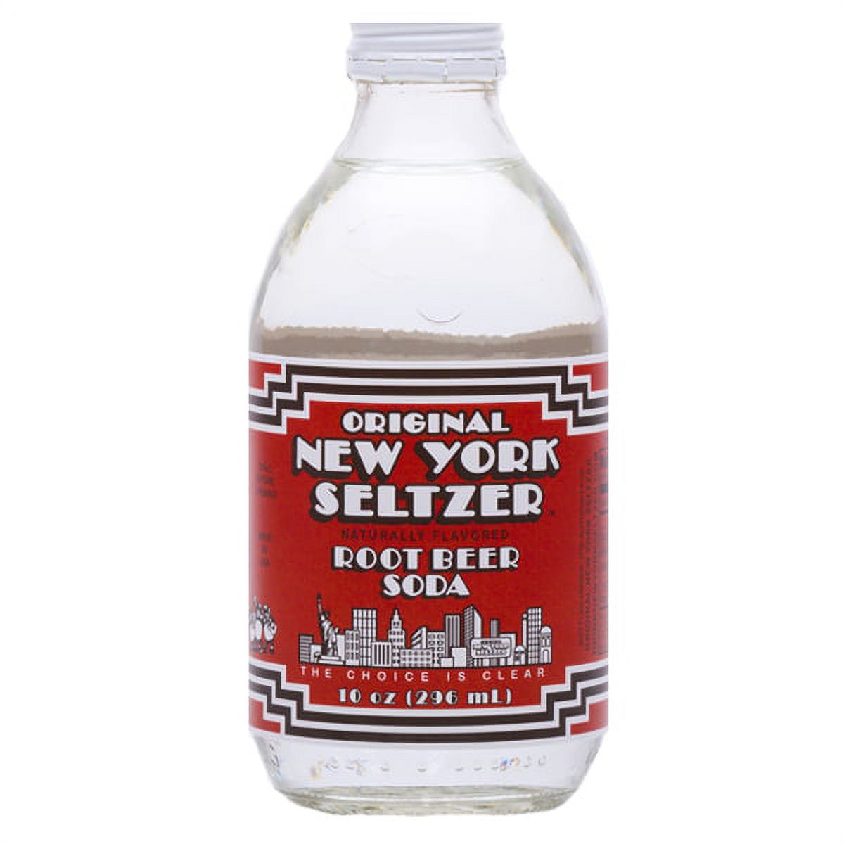 Original New York Seltzer Root Beer Soda 10 oz Glass Bottles Pack of