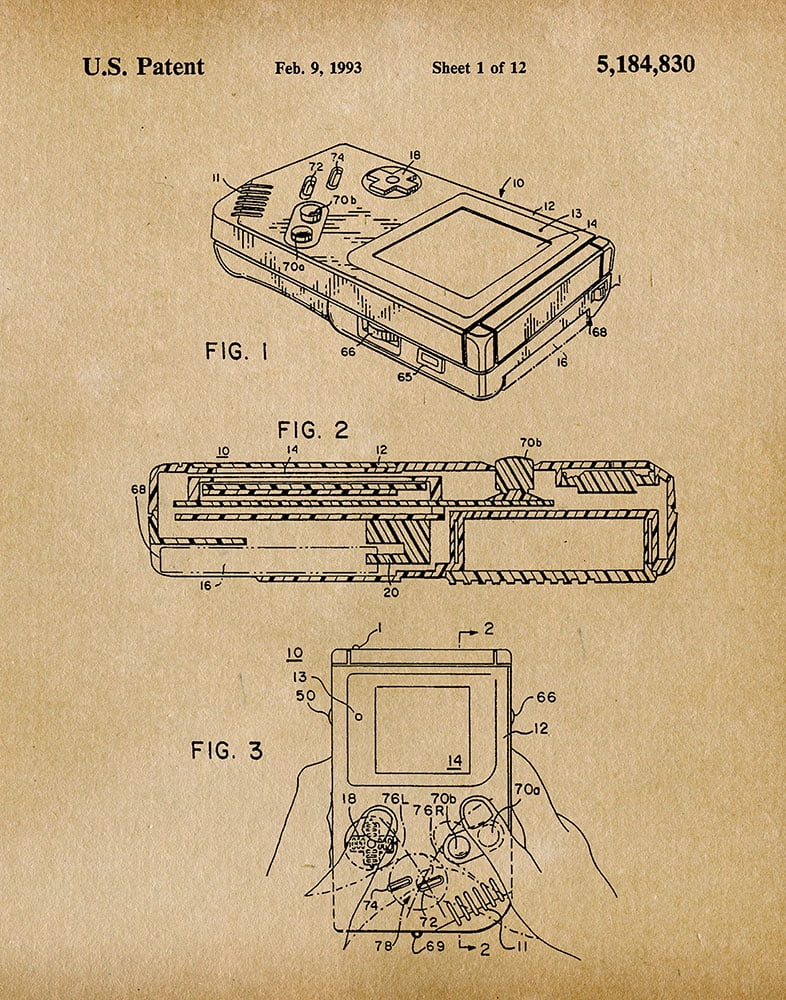 Original Nintendo Gameboy Artwork Submitted In 1993 - Toys and Games ...