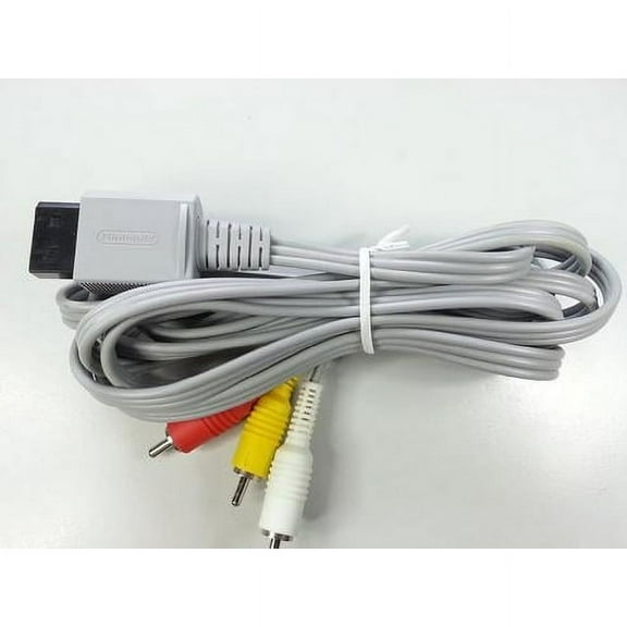 Original Nintendo Wii Audio Video AV Cable Cord (Bulk Packaging)