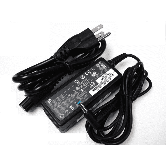 Pre-Owned OEM HP 45W 19.5V 2.31A HSTNN-DA40 AC Power Adapter with blue tip 4.5mm