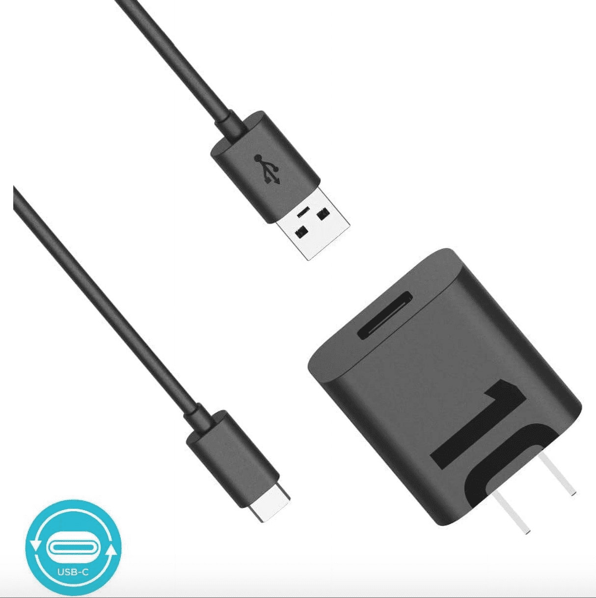 Motorola Original OEM TurboPower 10W Charger USB-A to USB-C Charger, Black