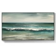 thumbnail image 1 of Original Ocean Art on Canvas White Wave Textured Painting Big Sky and Sea Scene Artwork Large Sea Art Home Decor Painting,Unstretched,Frameless,(51*102cm)20*40Inches, 1 of 5