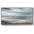 thumbnail image 1 of Original Ocean Textured Canvas Wall Art Custom Grey Seascape Oil Painting Sea Textured Wall Art Living Room Landscape Home Decor,Unstretched,Frameless,(51*102cm)20*40Inches, 1 of 5