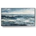 thumbnail image 1 of Original Ocean Wave Wall Art Abstract White Textured Oil Painting on Canvas Seascape Wall Art Large Living Space Home Decor,Unstretched,Frameless,(41*61cm)16*32Inches, 1 of 5