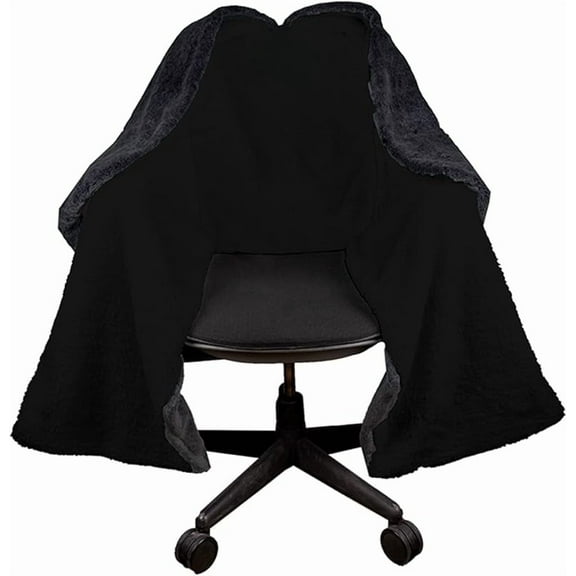 The Original Office Chair Blanket by SnuggleBack; Cozy Comfy Office Desk Chair Wrap Attaches for Convenient Heat and Hands-Free. Stay Warm In The Winter or Summer. Sherpa Fur Lining