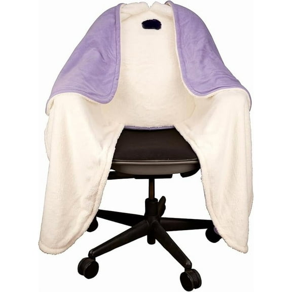 The Original Office Chair Blanket by SnuggleBack; Cozy Comfy Office Desk Chair Wrap Attaches for Convenient Heat and Hands-Free. Stay Warm In The Winter or Summer. Sherpa Fur Lining