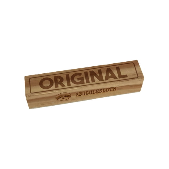 Original Office Document Filing Rectangle Rubber Stamp Stamping Scrapbooking Crafting - Small 2.50in