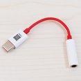 Original Oneplus Earphone Jack Adapter TypeC To 3.5mm Headphone
