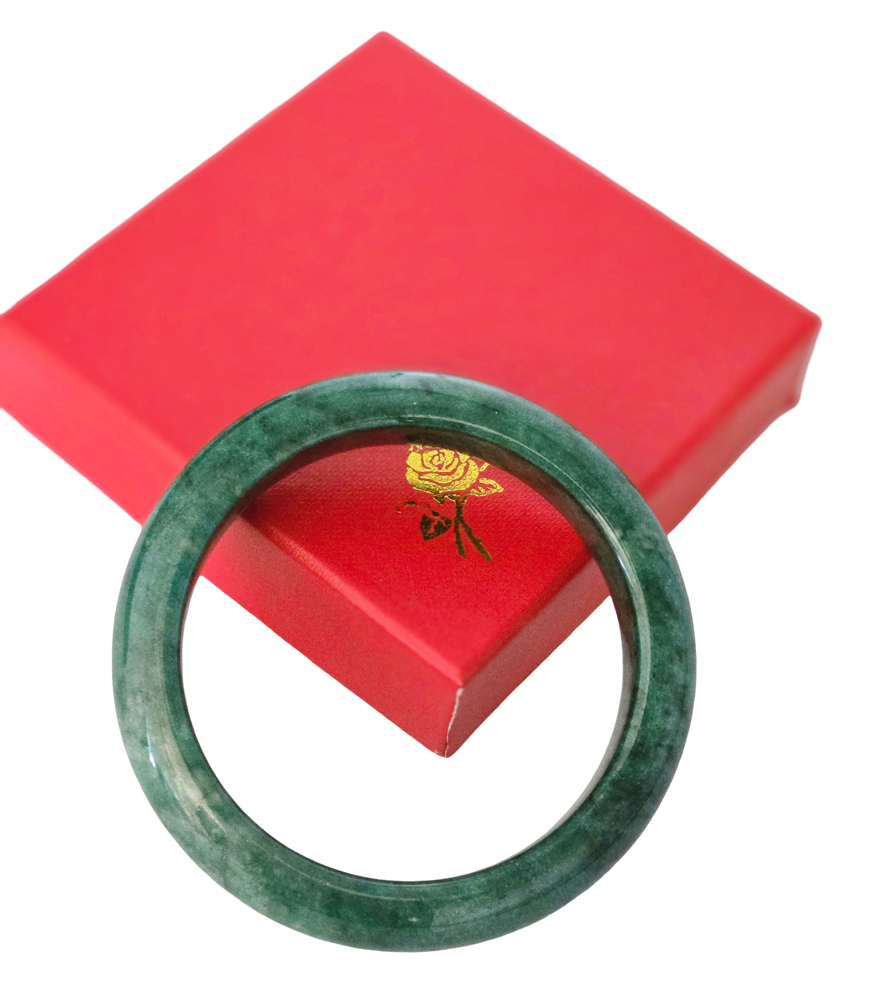 Original Onyx Natural Marble Handmade Jadeite Color Bracelet/Bangles - Elegant Stone Jewelry for Women Jade Color Bracelets