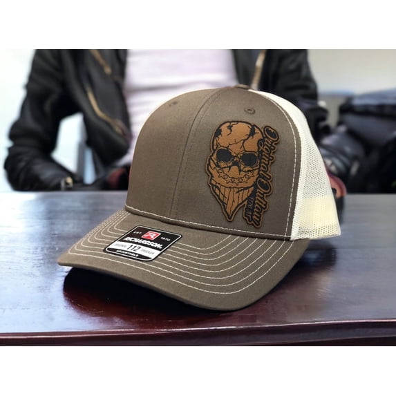 Original Outlaw Leather Patch Hat: We The People 1776 - Richardson 112