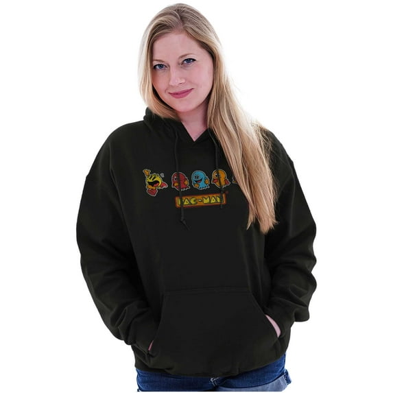 Original PACMAN Vintage Arcade Game Hoodie Sweatshirt Women Men Brisco Brands M