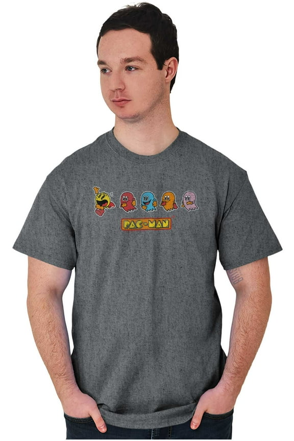 Original PACMAN Vintage Arcade Game Men's Graphic T Shirt Tees Brisco Brands M