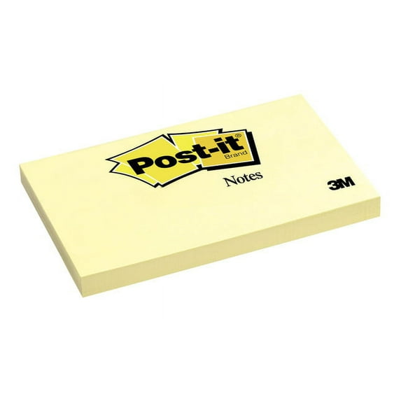 Original Pads In Canary Yellow, 3 X 5, 100-Sheet, 12/pack | Bundle of 5 Packs