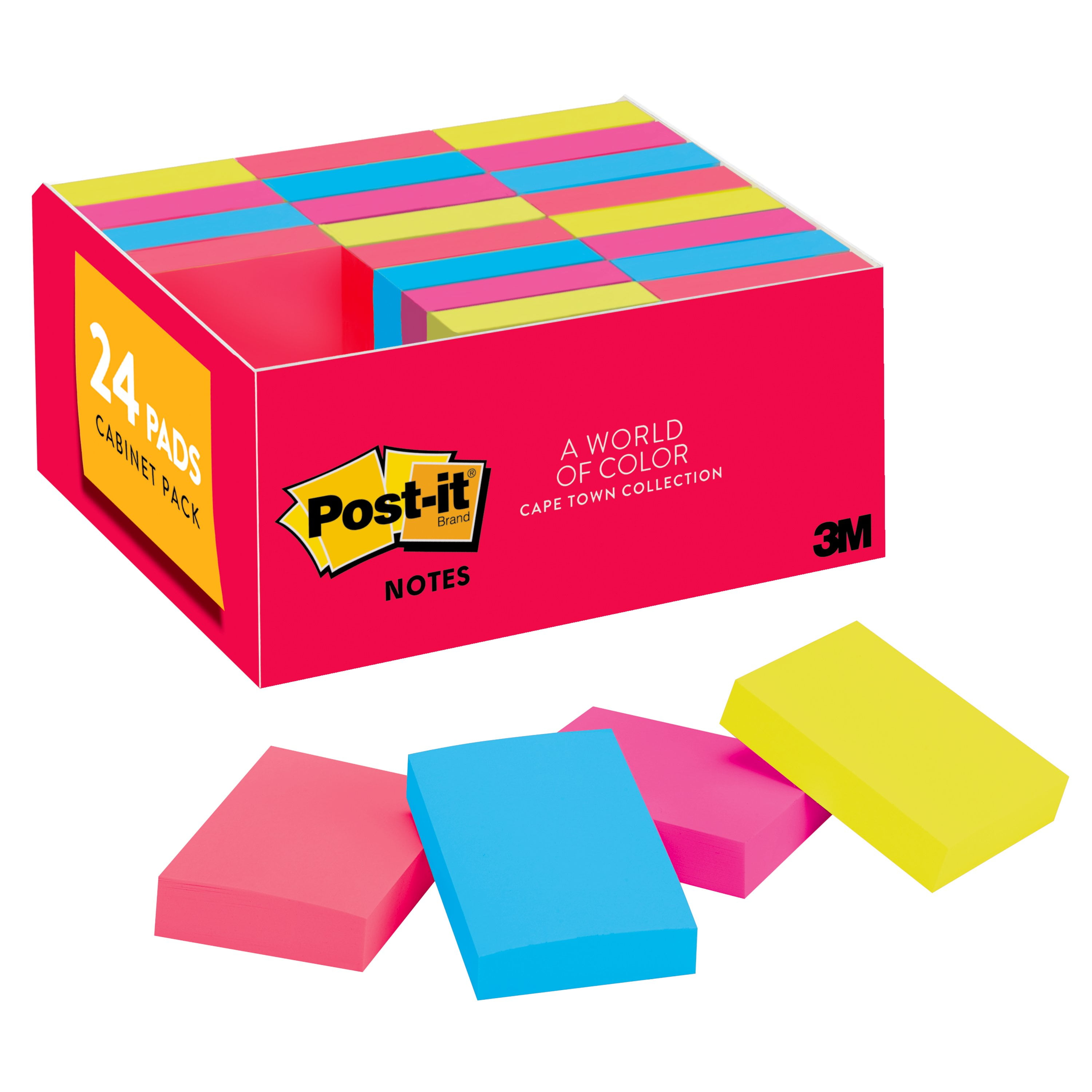 Post-it® Notes Value Pack, 1 3/8 in x 1 7/8 in, Poptimistic Collection, 18  Pads/Pack