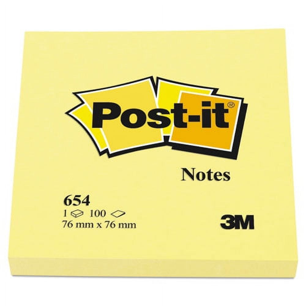 Original Pads in Canary Yellow, 3" x 3", 100 Sheets/Pad, 12 Pads/Pack | Bundle of 10 Packs