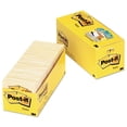thumbnail image 1 of Post-it Notes 654-18CP 3 in. x 3 in. Original Pads Cabinet Pack in Canary Yellow (18 Pads/Pack), 1 of 5
