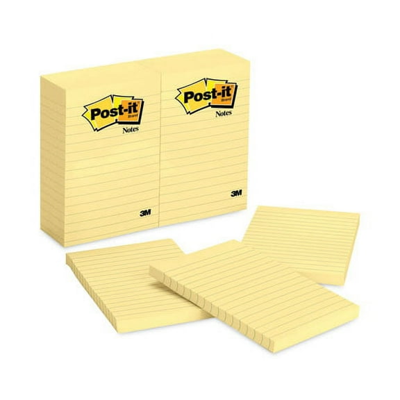 Original Pads in Canary Yellow, Note Ruled, 4" x 6", 100 Sheets/Pad, 12 Pads/Pack | Bundle of 2 Packs