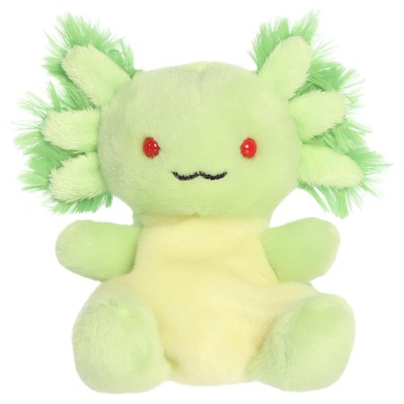 Original Palm Pals Ecto Radioactive Axolotl Mini Bean Bag Plush