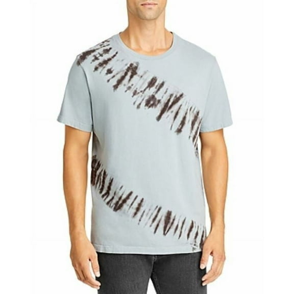 Original Paperbacks Portland Diagonal Stripe Tie Dyed Jersey Tee Grey Gunmetal-S