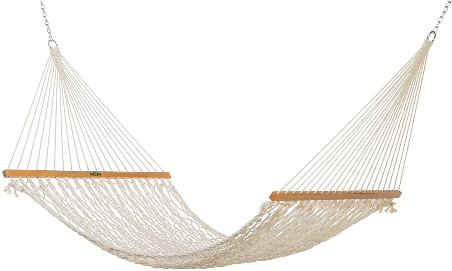 Original Pawleys Island Single Cotton Rope Hammock with Extension