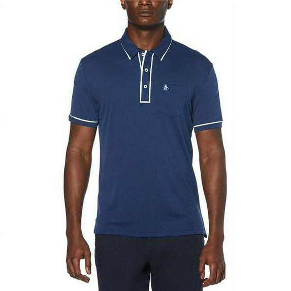 Original Penguin 00084971278804 Earl Golf Polo Shirt, Black Iris - 4XL